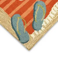 Liora Manne Frontporch Sea La Vie Hand Tufted Rectangular Rugs & Floor Coverings Washable Indoor Outdoor Accent