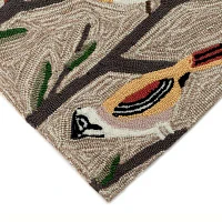 Liora Manne Frontporch Birds Hand Tufted Rectangular Rugs & Floor Coverings Washable Indoor Outdoor Accent Rugs