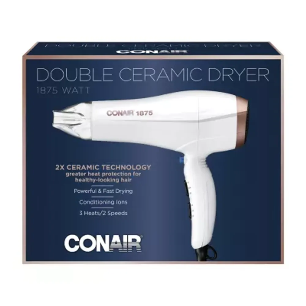 Conair Double Ceramic White And Rose Gold Hair Dryers