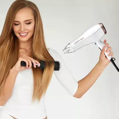Conair Double Ceramic White And Rose Gold Hair Dryer