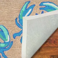 Liora Manne Frontporch Crabs Hand Tufted Rectangular Rugs & Floor Coverings Washable Indoor Outdoor Accent