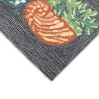 Liora Manne Frontporch Happy Plant Hand Tufted Washable Indoor Outdoor Rectangular Accent Rug