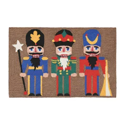 Liora Manne Frontporch Nutcracker Hand Tufted Washable Indoor Outdoor Rectangular Accent Rug