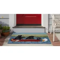 Liora Manne Frontporch Are We Bear Yet? Hand Tufted Rectangular Rugs & Floor Coverings Washable Indoor Outdoor Accent Rugs