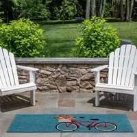 Liora Manne Frontporch Bike Ride Hand Tufted Rectangular Rugs & Floor Coverings Washable Indoor Outdoor Accent