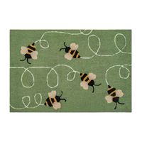 Liora Manne Frontporch Buzzy Bees Hand Tufted Rectangular Rugs & Floor Coverings Washable Indoor Outdoor Accent