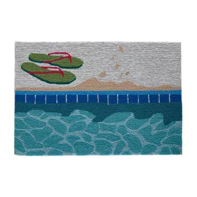 Liora Manne Frontporch Poolside Hand Tufted Rectangular Rugs & Floor Coverings Washable Indoor Outdoor Accent