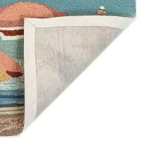 Liora Manne Frontporch Beach Umbrellas Hand Tufted Rectangular Rugs & Floor Coverings Washable Indoor Outdoor Accent