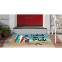 Liora Manne Frontporch Beach Paradise Hand Tufted Rectangular Rugs & Floor Coverings Washable Indoor Outdoor Accent