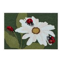 Liora Manne Frontporch Ladybugs Hand Tufted Washable Indoor Outdoor Rectangular Accent Rug