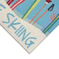 Liora Manne Frontporch Gone Skiing Indoor/OutdoorRug