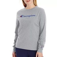 Champion Womens Crew Neck Long Sleeve T-Shirt