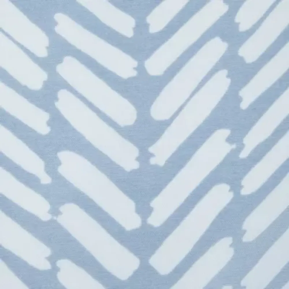 Home Expressions Remy Chevron Sheer Rod Pocket Single Curtain Panel