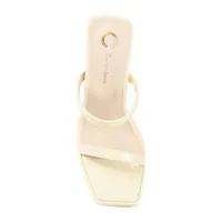 Journee Collection Womens Naivee Open Toe Block Heel Pumps