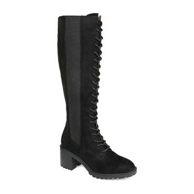 Journee Collection Womens Jenicca Stacked Heel Dress Boots