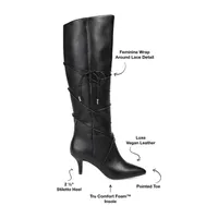 Journee Collection Womens Kaavia Stiletto Heel Riding Boots