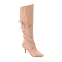 Journee Collection Womens Kaavia Stiletto Heel Riding Boots