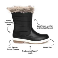 Journee Collection Womens Marie Block Heel Winter Boots