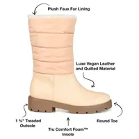 Journee Collection Womens Nadine Block Heel Winter Boots