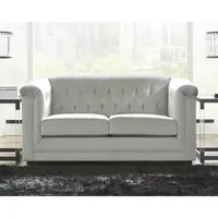 Signature Design by Ashley® Josanna Velvet Chesterfield Loveseat