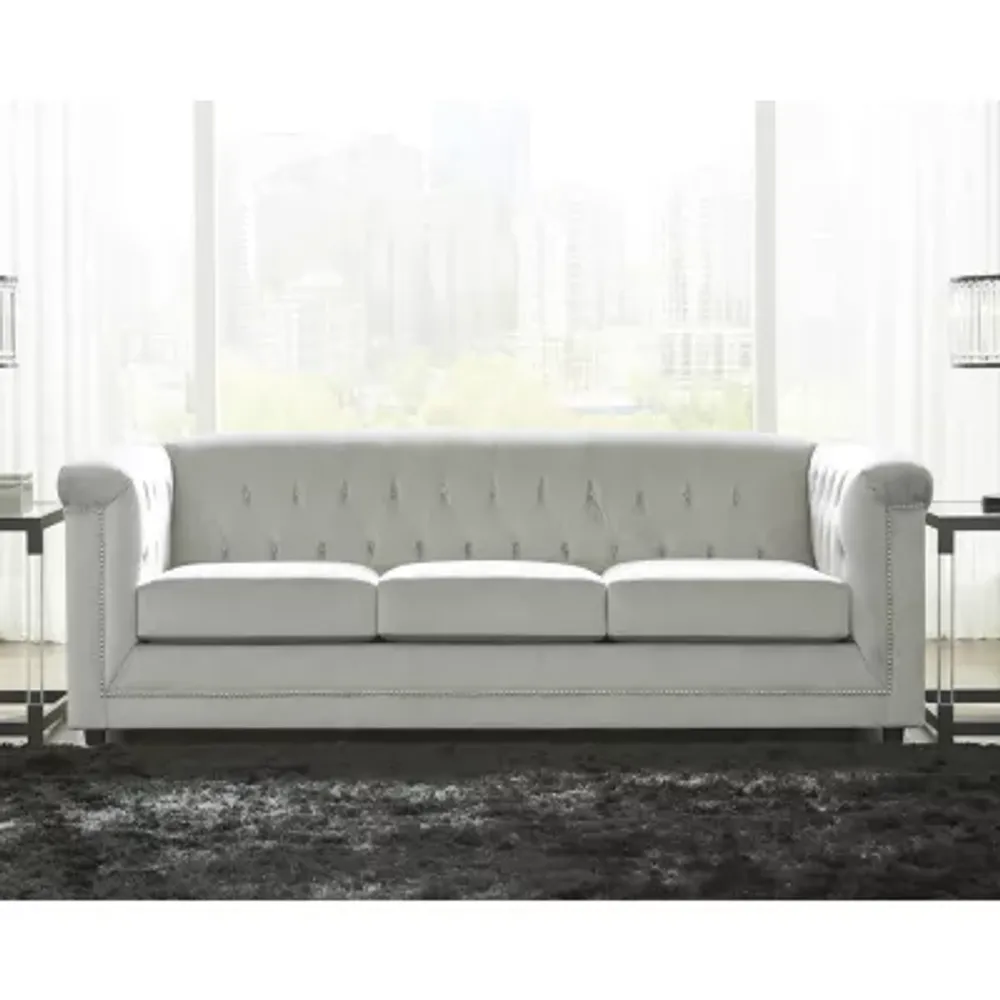 Signature Design by Ashley® Josanna Velvet Chesterfield Sofa