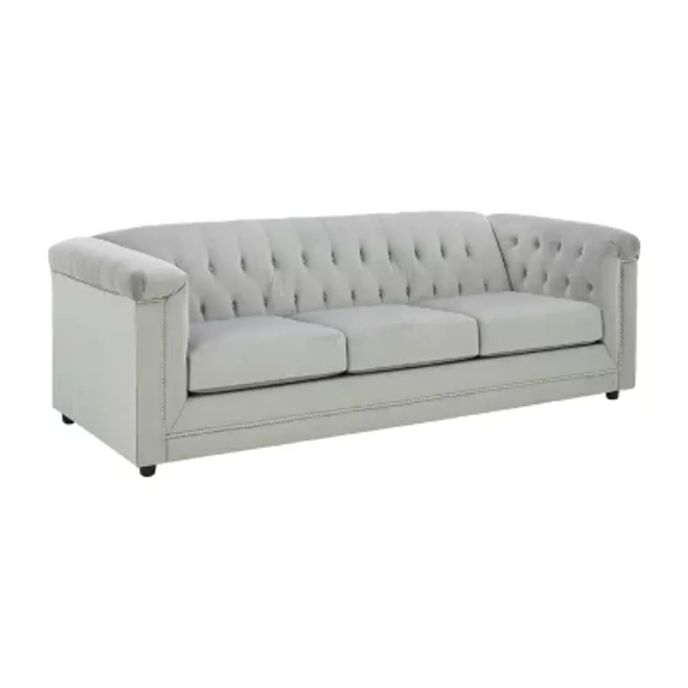 Signature Design by Ashley® Josanna Velvet Chesterfield Sofa