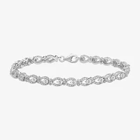 1/10 CT. T.W. Natural Diamond Sterling Silver 7.25 Inch Tennis Bracelet