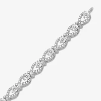 1/10 CT. T.W. Natural Diamond Sterling Silver 7.25 Inch Tennis Bracelet