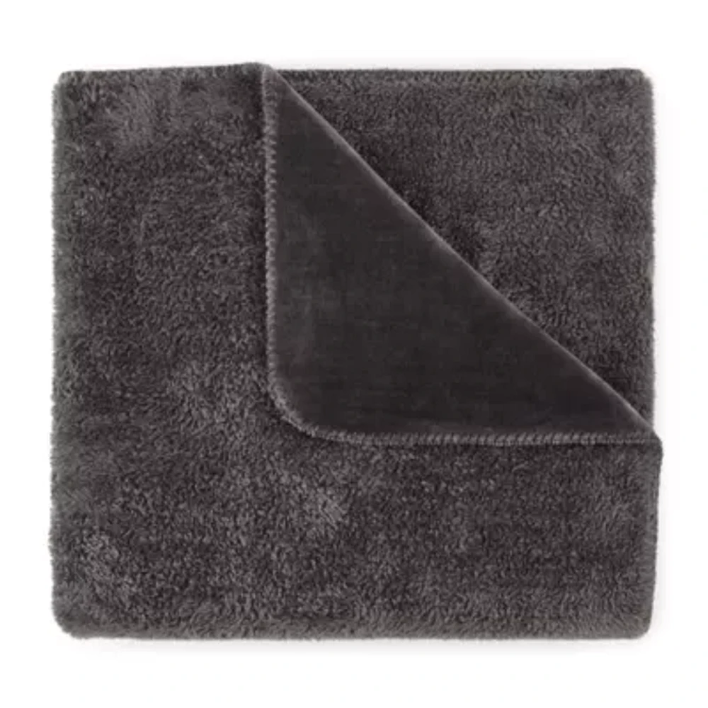 Linden Street Solid Plush Throw