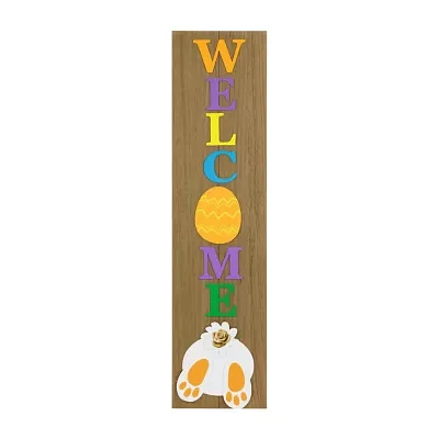 Northlight Gnomes And Eggs Easter Porch Sign