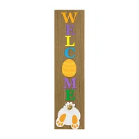 Northlight Gnomes And Eggs Christmas Porch Sign