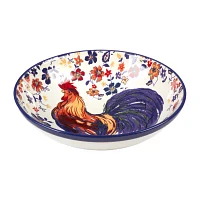 Certified International Morning Rooster Serving Bowl