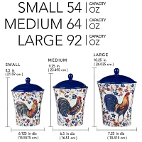 Certified International Morning Rooster 3-pc. Canister