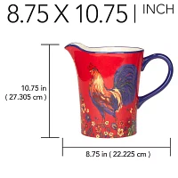 Certified International Morning Rooster Serving Pitcher