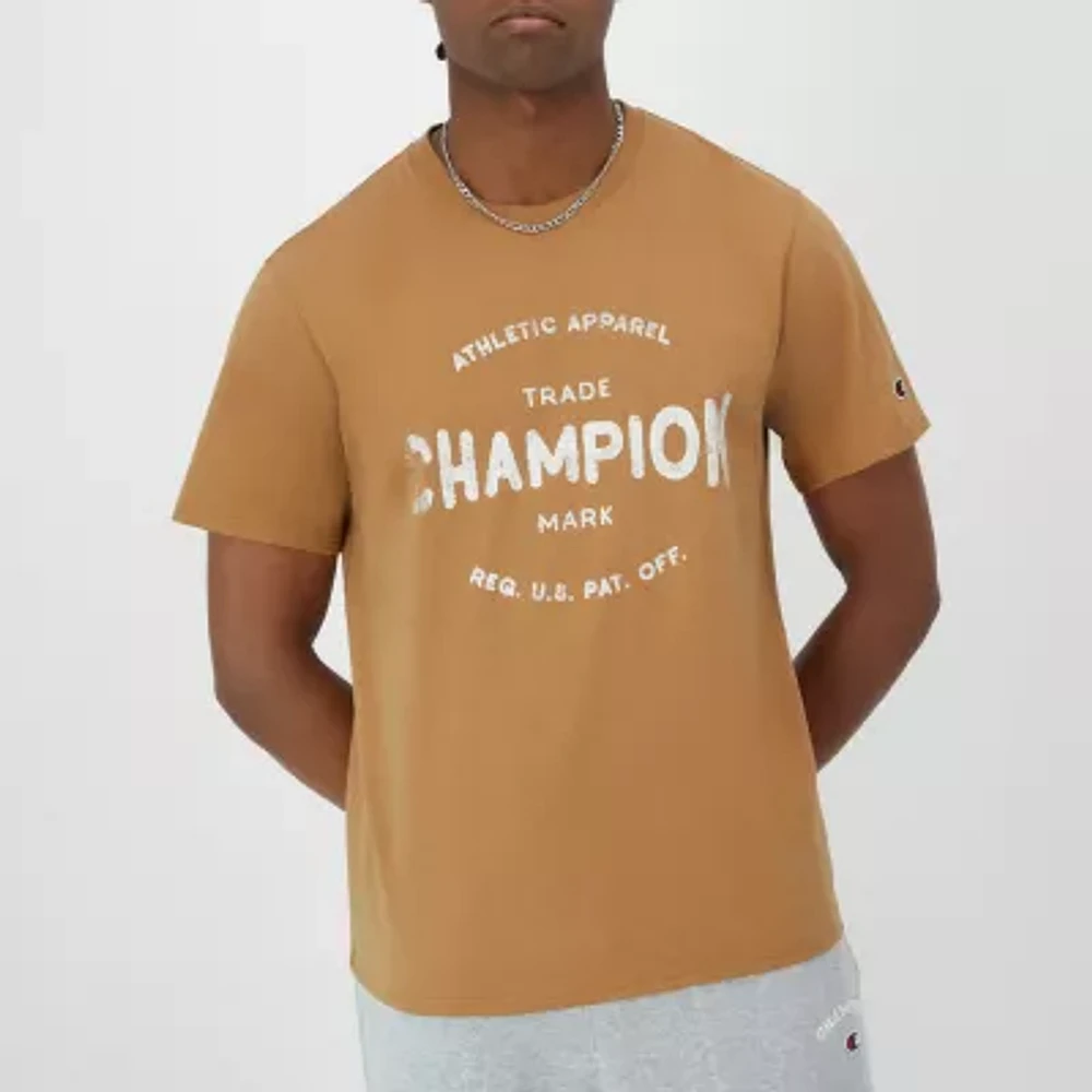 Champion Mens Crew Neck Short Sleeve Regular Fit Graphic T-Shirt