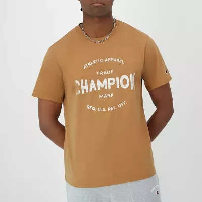 Champion Mens Crew Neck Short Sleeve Regular Fit Graphic T-Shirt