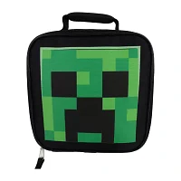 Licensed 5 Piece Minecraft Creeper Backpack Set with Lunch Bag