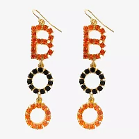 Bijoux Bar Boo Crystal Drop Earrings