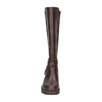 Easy Works By Street Womens Austyn Stacked Heel Riding Boots