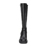 Easy Works By Street Womens Austyn Plus Extra Wide Calf Flat Heel Riding Boots