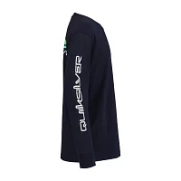 Quiksilver Big Boys Crew Neck Long Sleeve Graphic T-Shirt