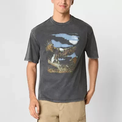 Arizona Mens Short Sleeve Washed Graphic T-Shirt