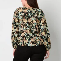 a.n.a Womens V Neck Long Sleeve Blouse