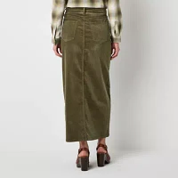 a.n.a Corduroy Womens High Rise Maxi Skirt