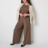 Stylus Wide Leg Pleated Pant