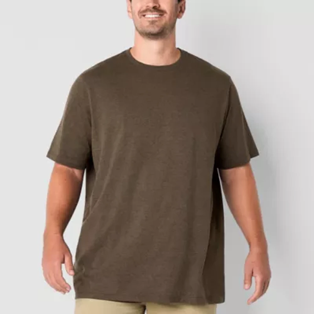 St. John's Bay Big and Tall Mens Crew Neck Short Sleeve T-Shirt