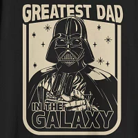 Big and Tall Mens Crew Neck Short Sleeve Regular Fit Americana Star Wars Graphic T-Shirt