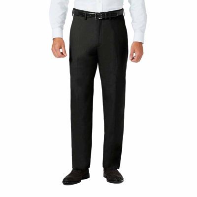 J.M Haggar® Mens Classic Fit Flat Front Sharkskin Dress Pant