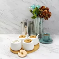 Elama 13-pc. Ceramic Condiment Jar