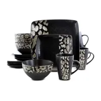 Elama Savannah 16-pc. Stoneware Dinnerware Set